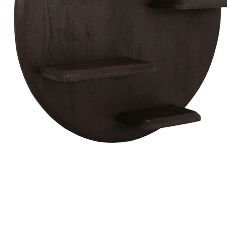 Wandrek - Rond - Bruin - Mangohout - 75 cm Floating Wall Shelves & Ledges Starfurn
