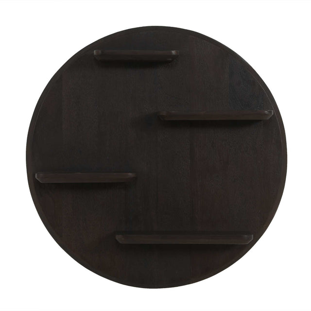 Wandrek - Rond - Bruin - Mangohout - 75 cm Floating Wall Shelves & Ledges Starfurn