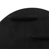 Wandrek - Rond - Zwart - Mangohout - 75 cm Floating Wall Shelves & Ledges Starfurn