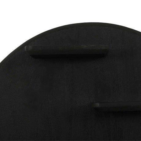 Wandrek - Rond - Zwart - Mangohout - 75 cm Floating Wall Shelves & Ledges Starfurn