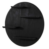 Wandrek - Rond - Zwart - Mangohout - 75 cm Floating Wall Shelves & Ledges Starfurn