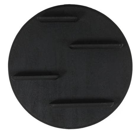 Wandrek - Rond - Zwart - Mangohout - 75 cm Floating Wall Shelves & Ledges Starfurn