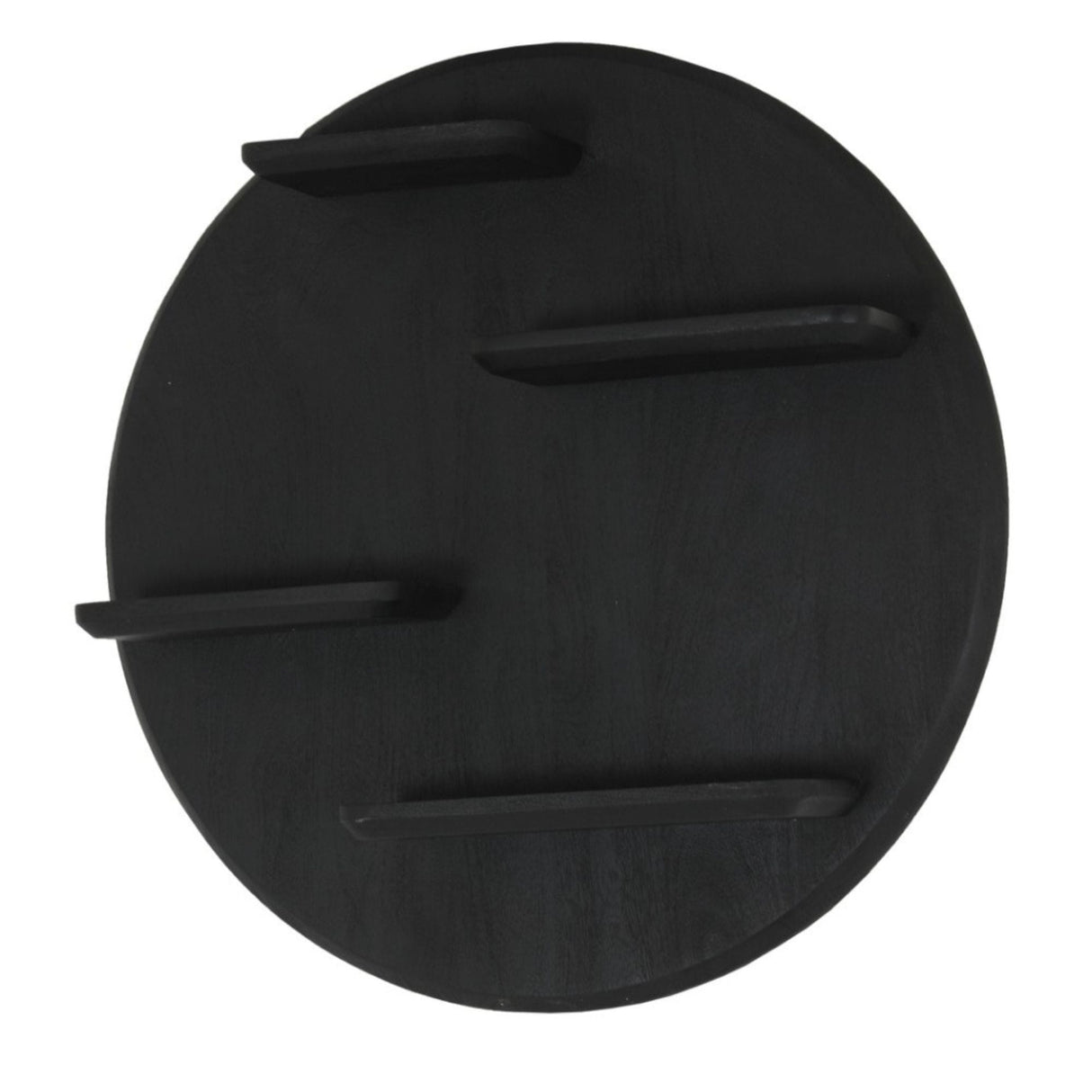 Wandrek - Rond - Zwart - Mangohout - 75 cm Floating Wall Shelves & Ledges Starfurn