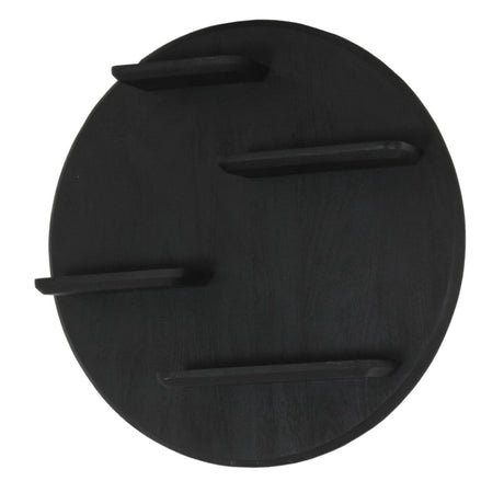 Wandrek - Rond - Zwart - Mangohout - 75 cm Floating Wall Shelves & Ledges Starfurn