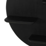 Wandrek - Rond - Zwart - Mangohout - 75 cm Floating Wall Shelves & Ledges Starfurn