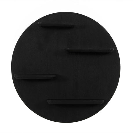 Wandrek - Rond - Zwart - Mangohout - 75 cm Floating Wall Shelves & Ledges Starfurn