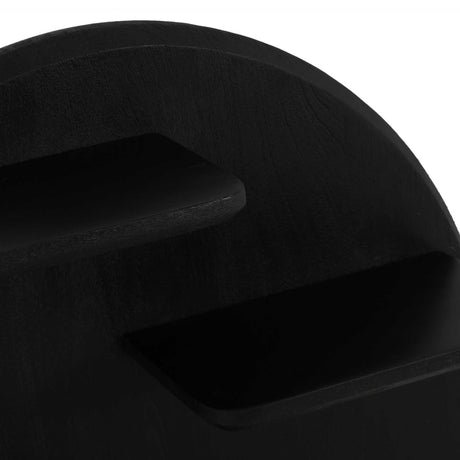 Wandrek - Rond - Zwart - Mangohout - 75 cm Floating Wall Shelves & Ledges Starfurn