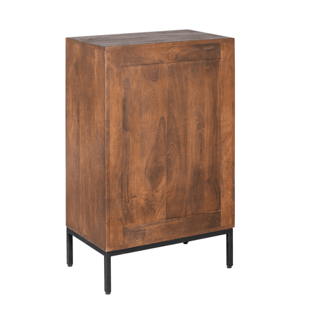 Wijnkast - Bruin - Mangohout - 55 cm - 15 Vakken Wine & Liquor Cabinets Starfurn
