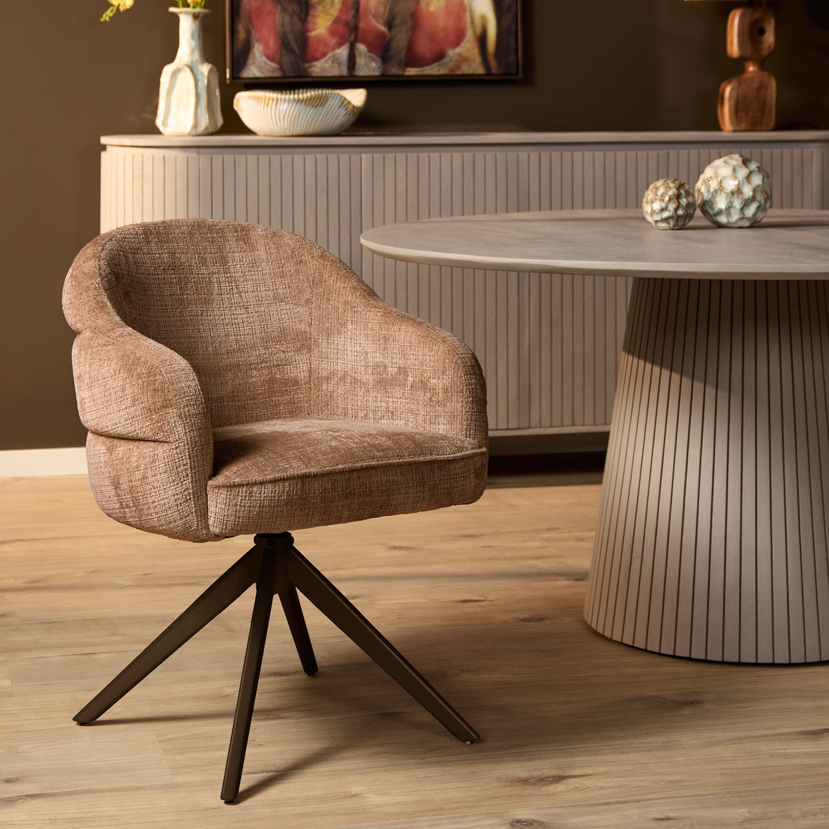 Zitting Eetkamerstoel Bella Cinnamon Starfurn