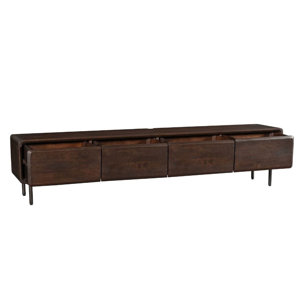 Zwevend tv meubel Allure Bruin Mangohout 200 cm Starfurn