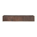Zwevend TV-meubel - Bruin Mangohout - 160 cm - Lattenstructuur Entertainment Centers & TV Stands Starfurn