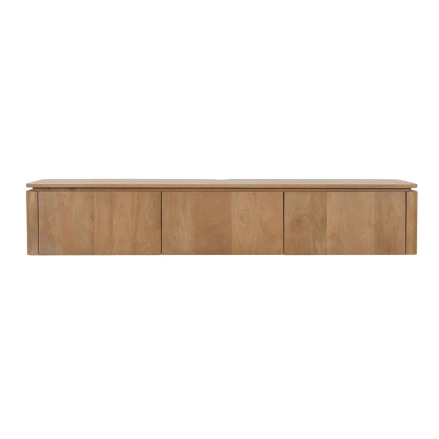 Zwevend tv meubel Dallas Naturel Mangohout 165 cm Starfurn