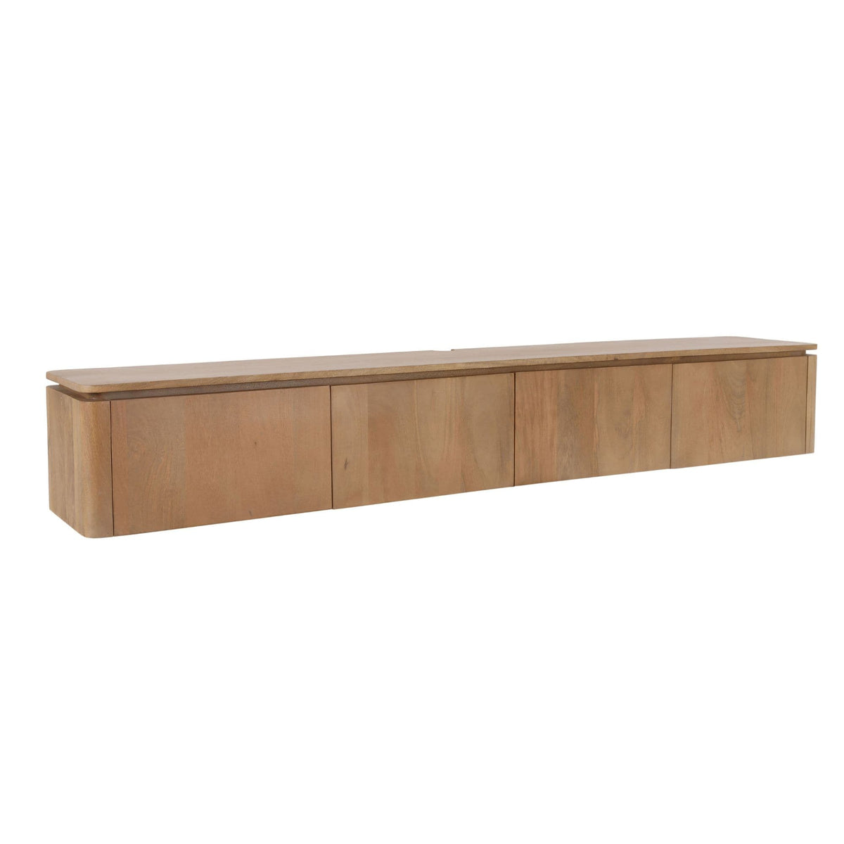 Zwevend tv meubel Dallas Naturel Mangohout 210 cm Starfurn