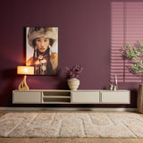 Zwevend Tv-meubel - Naturel Mangohout - 120 cm - 1 Lade & 2 Open Vakken Entertainment Centers & TV Stands Starfurn