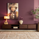 Zwevend Tv-meubel - Naturel Mangohout - 120 cm - 1 Lade & 2 Open Vakken Entertainment Centers & TV Stands Starfurn