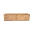 Zwevend TV-meubel - Naturel Mangohout - 120 cm - 2 Deuren - Push-to-Open Entertainment Centers & TV Stands Starfurn