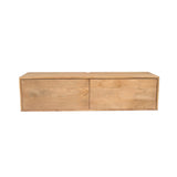 Zwevend TV-meubel - Naturel Mangohout - 120 cm - 2 Deuren - Push-to-Open Entertainment Centers & TV Stands Starfurn