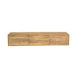 Zwevend TV-meubel - Naturel Mangohout - 160 cm - 3 Deuren - Push-to-Open Entertainment Centers & TV Stands Starfurn