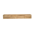 Zwevend TV-meubel - Naturel Mangohout - 200 cm - 3 Deuren - Push-to-Open Entertainment Centers & TV Stands Starfurn