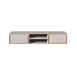 Zwevend Tv-meubel - Taupe Mangohout - 160 cm - 2 Lades & 2 Open Vakken Entertainment Centers & TV Stands Starfurn