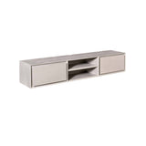 Zwevend Tv-meubel - Taupe Mangohout - 160 cm - 2 Lades & 2 Open Vakken Entertainment Centers & TV Stands Starfurn