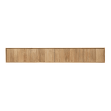 Zwevend TV-meubel Zand Mangohout - 120 cm - Verticaal Lattenpatroon en Push-to-Open Entertainment Centers & TV Stands Starfurn